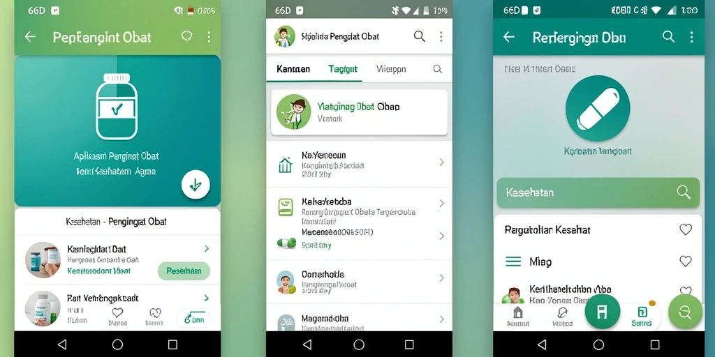 Antarmuka pengguna aplikasi 66D yang intuitif dan modern.