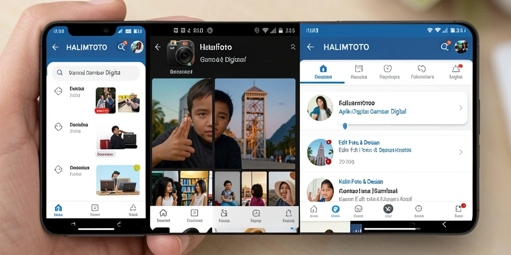 Screenshot antarmuka HALIMTOTO menampilkan berbagai alat edit foto.