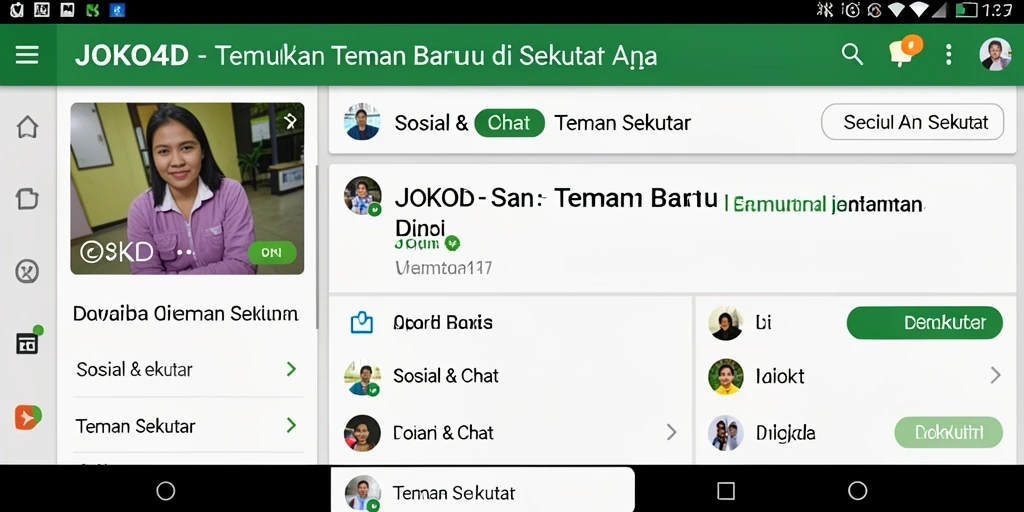 Antarmuka pengguna JOKO4D yang menarik dan fungsional.