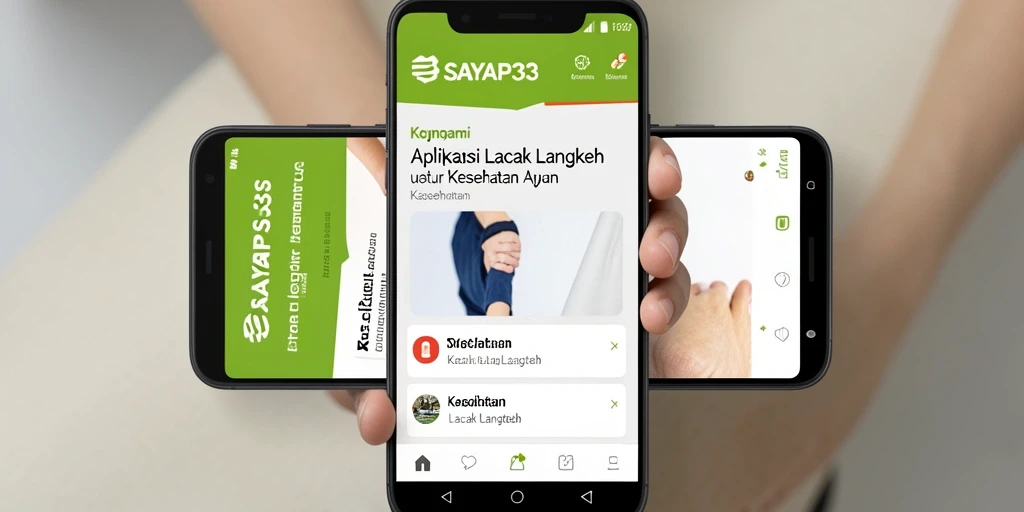 Antarmuka SAYAP33 yang intuitif untuk lacak langkah harian.