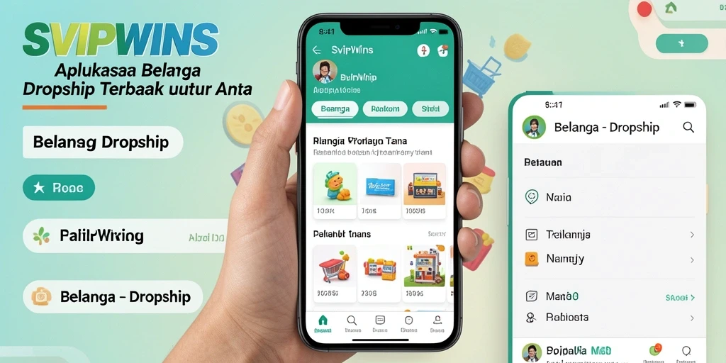 Tampilan antarmuka SVIPWINS yang memudahkan navigasi produk.