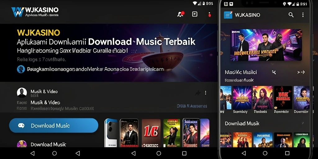 Tampilan antarmuka WJKASINO yang user-friendly untuk Download Musik.