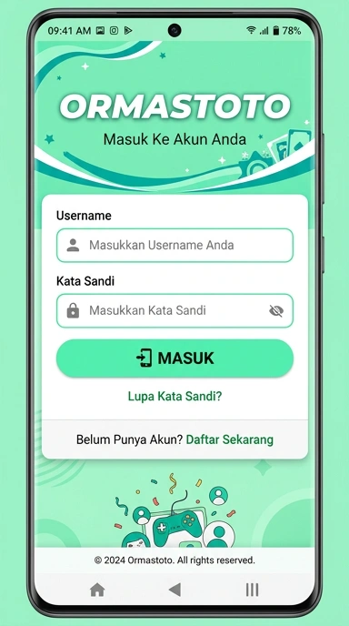 Panduan Masuk Akun ormastoto untuk Pengguna Android